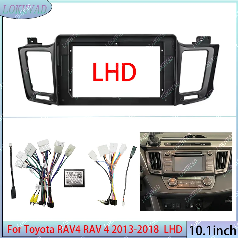 

Для TOYOTA RAV4 LHD 13-18 автомобильный радиоприемник Android DVD стерео экран мультимедийный видеоплеер CD навигация MP3 MP5 кабели жгут рамки