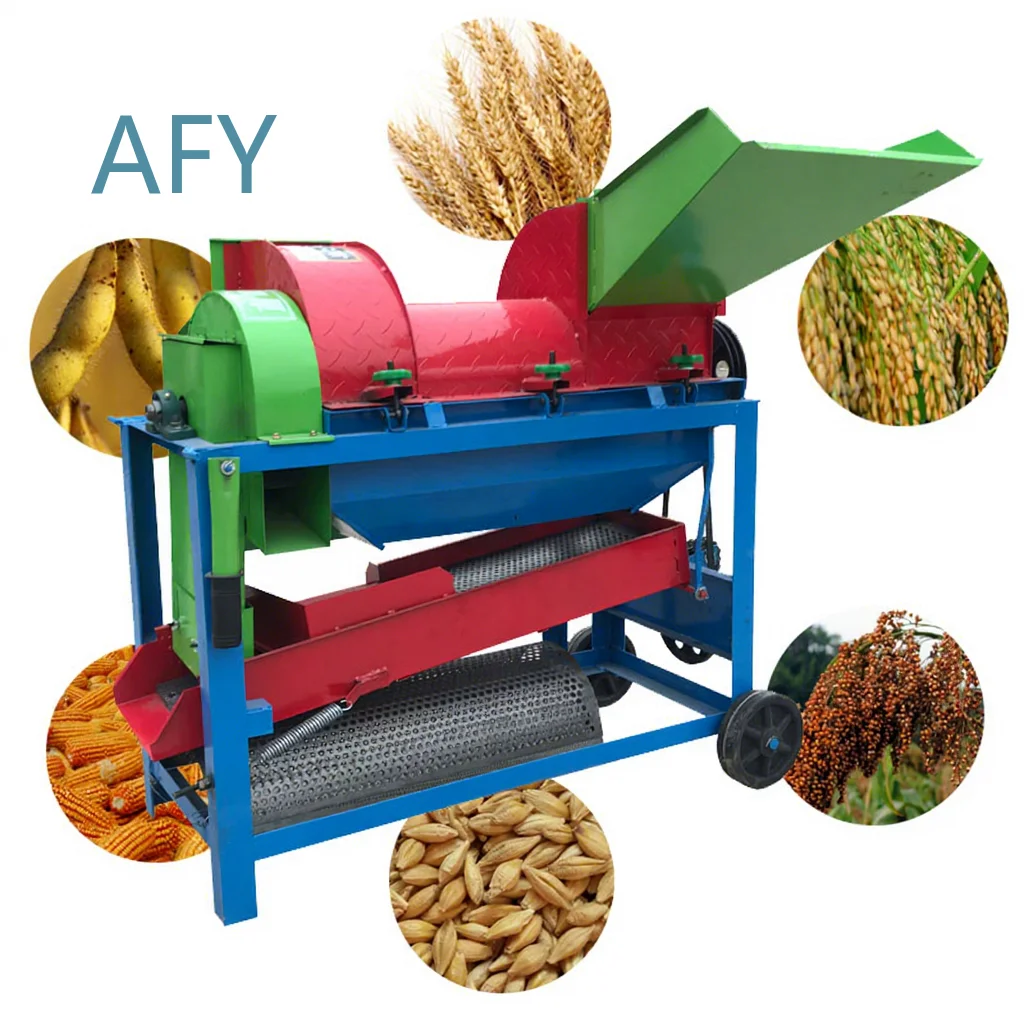 Multi-function Thresher for Grain Corn Wheat Soybeans Sorghum Threshing Machine for Farming Agricultural Equipment Thresher