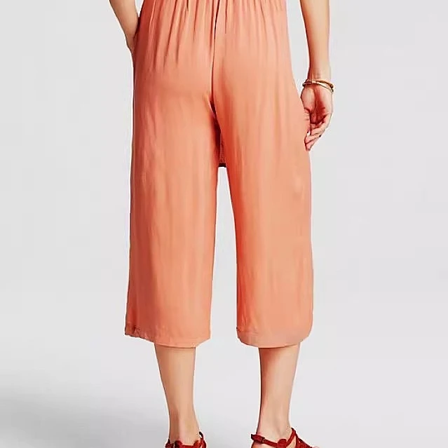 กางเกงผ้าลินินผสมคอตตอนระบายอากาศได้ดี รุ่น Ultra Special J05 เนื้อผ้านุ่มสบาย ทรงเจ็ดส่วน เอวสูง เหมาะสำหรับใส่ลำลอง ใส่ทำงาน ใส่เที่ยวช่วงฤดูร้อน