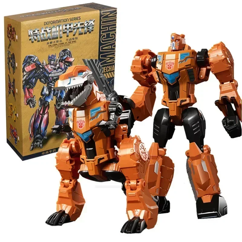 2023 19 Cm Nieuwe Film 5 Transformatie Speelgoed Robot Auto Action Figure Dinosaurus Tank Model Vervormd Kinderen Jongen Gift met Doos