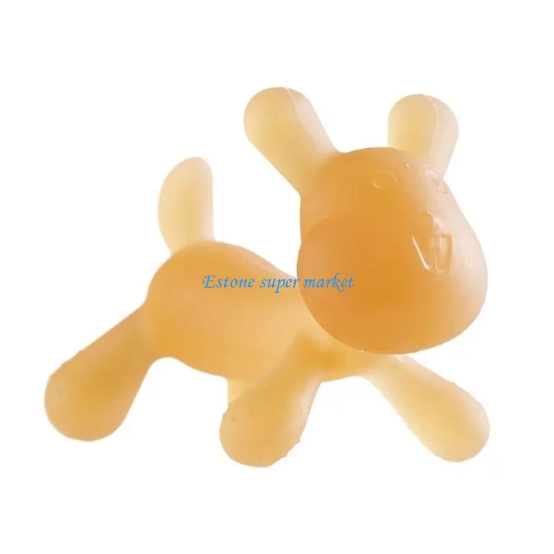 090B Silicone Teething Toy Rabbit Baby Soother Soft Chewing Toy Cartoon Nursing Pendant Ornament Toddlers Teether Chewable