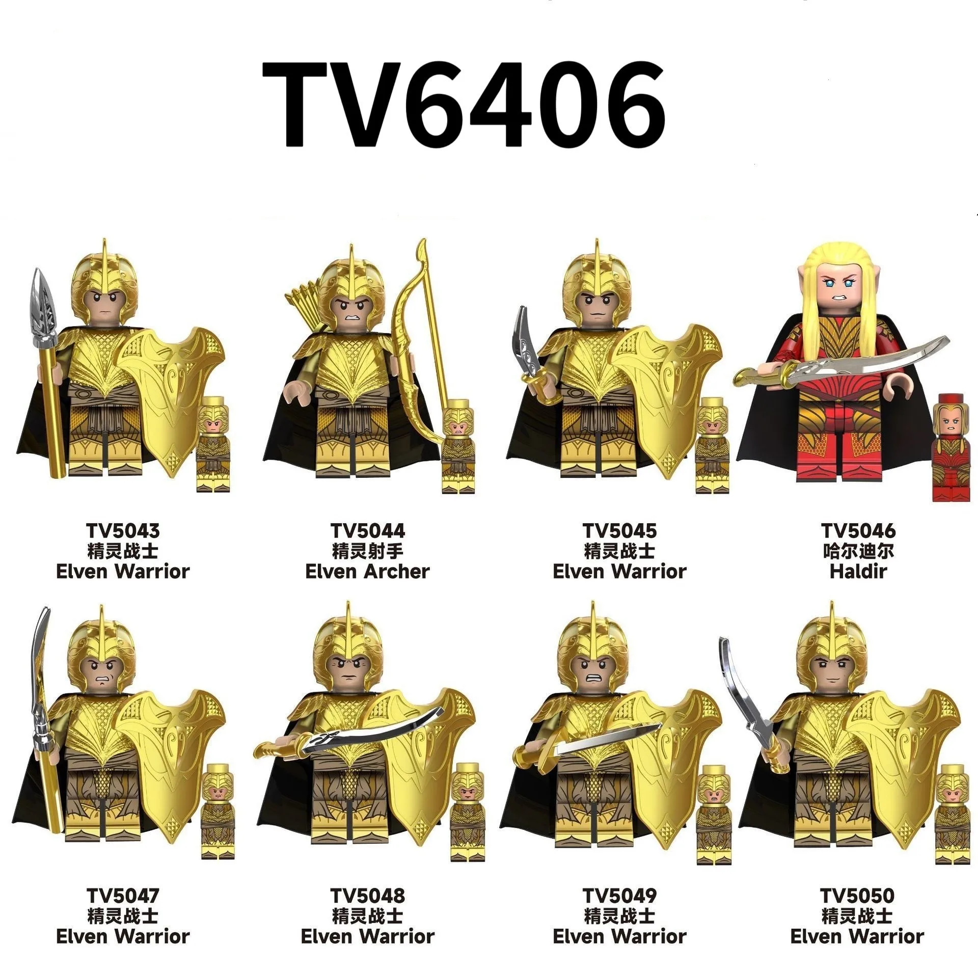 Mini Herr der Ringe Actionfiguren Bausteine Ringwraiths Orks Legion Elfenkönig Prinz Ritter Zwerg Zauberer Filmfiguren Bausteine