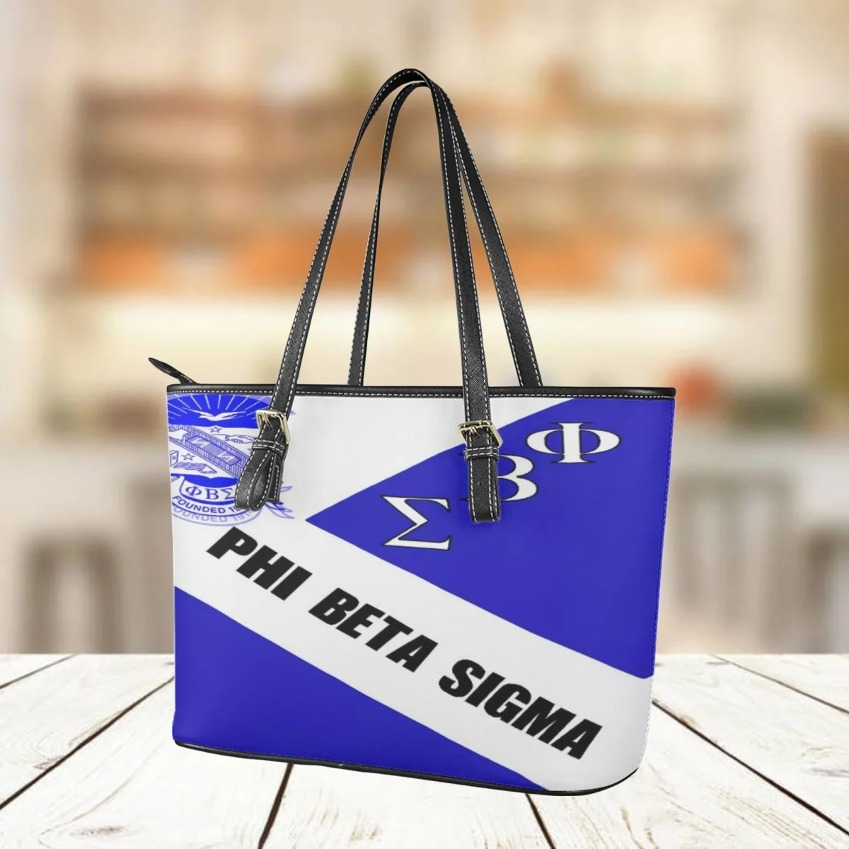 Phi Beta Sigma Luxury Design Messenger Bag Large Capacity Casual Top Handle Tote Sorority Gift Long Shoulder Strap Clutch Gift