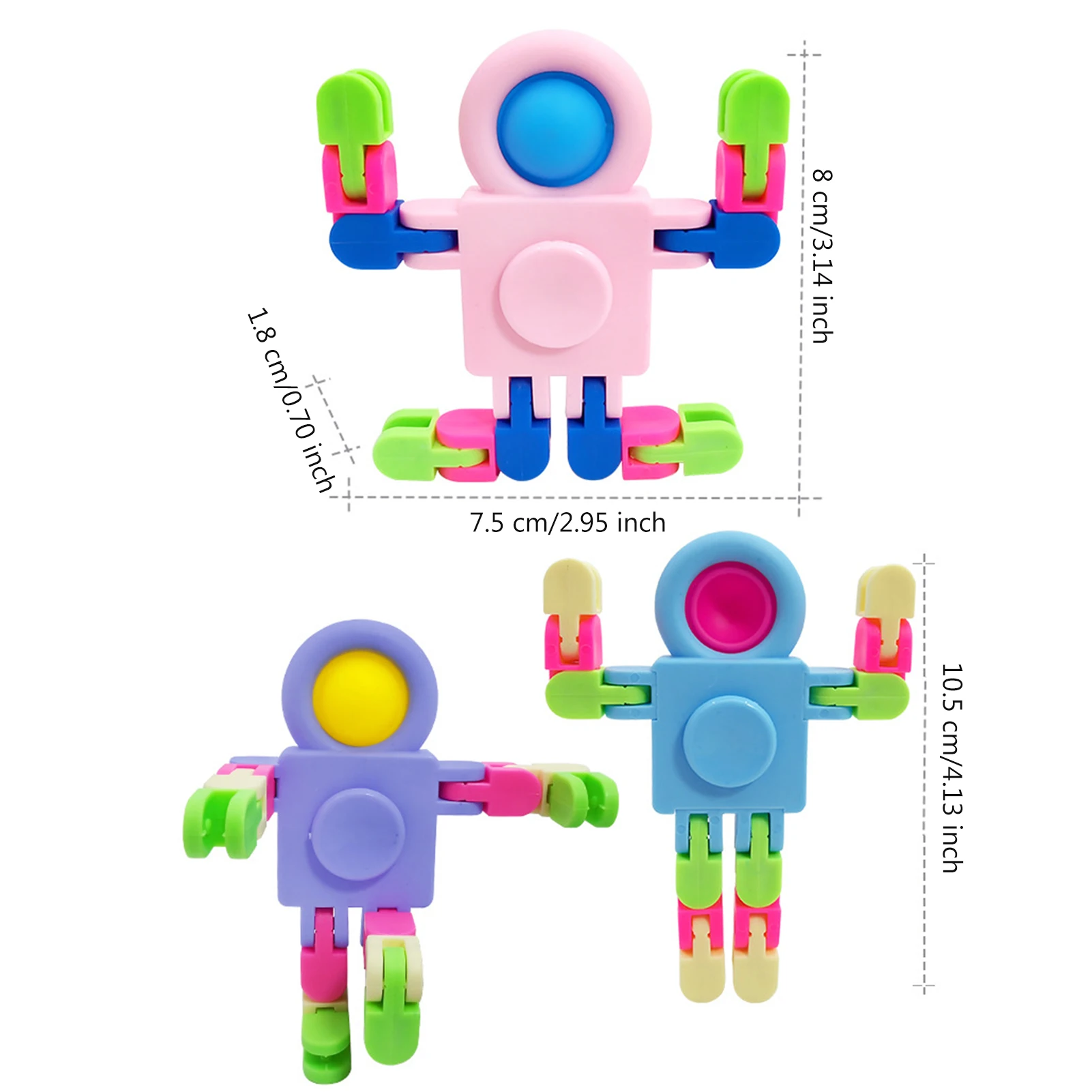 Spaceman Механическая Строительная цепочка, разные вращающиеся DIY креативные игрушки-Спиннеры для снятия стресса и тревоги