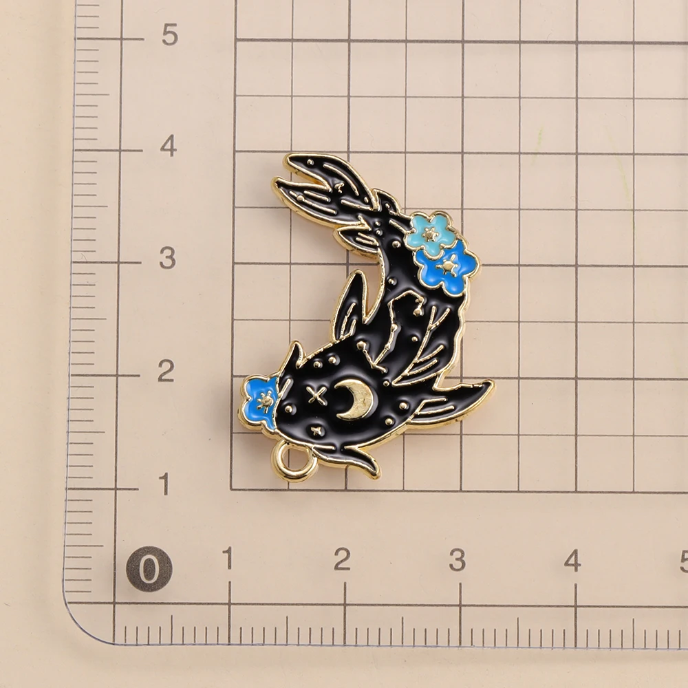 10Pcs Fashion Carp Koi Fish Enamel DIY Charms for Bag Earrings Keychain Necklace Jewelry Making Handmade Pendant Lucky Gift view 5