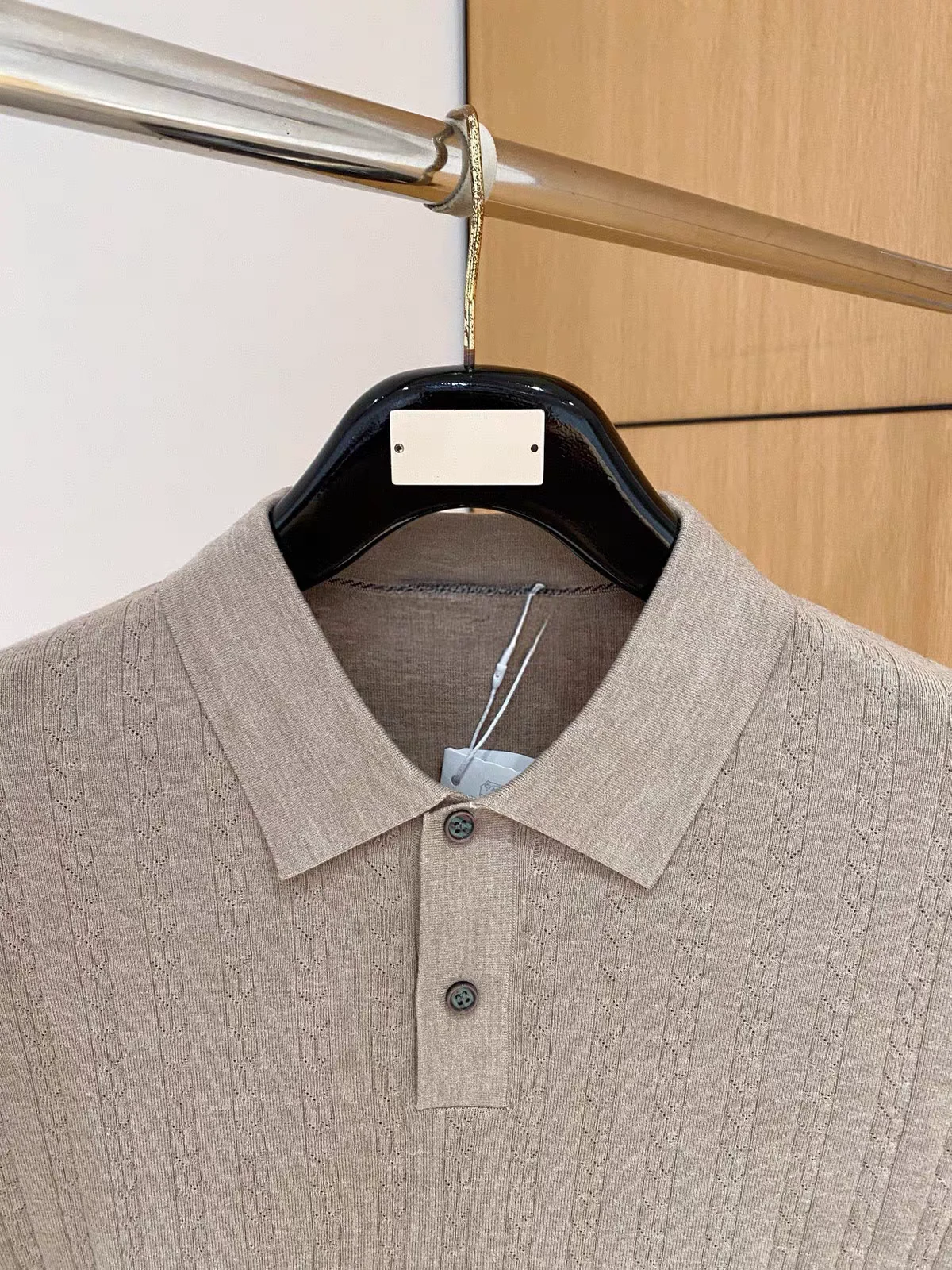 Italian Luxury Men's  Shirt Wool Silk Blend No Logo Turn-down Collar Spring Autumn Business Casual Knitted Loose Fit Long...
