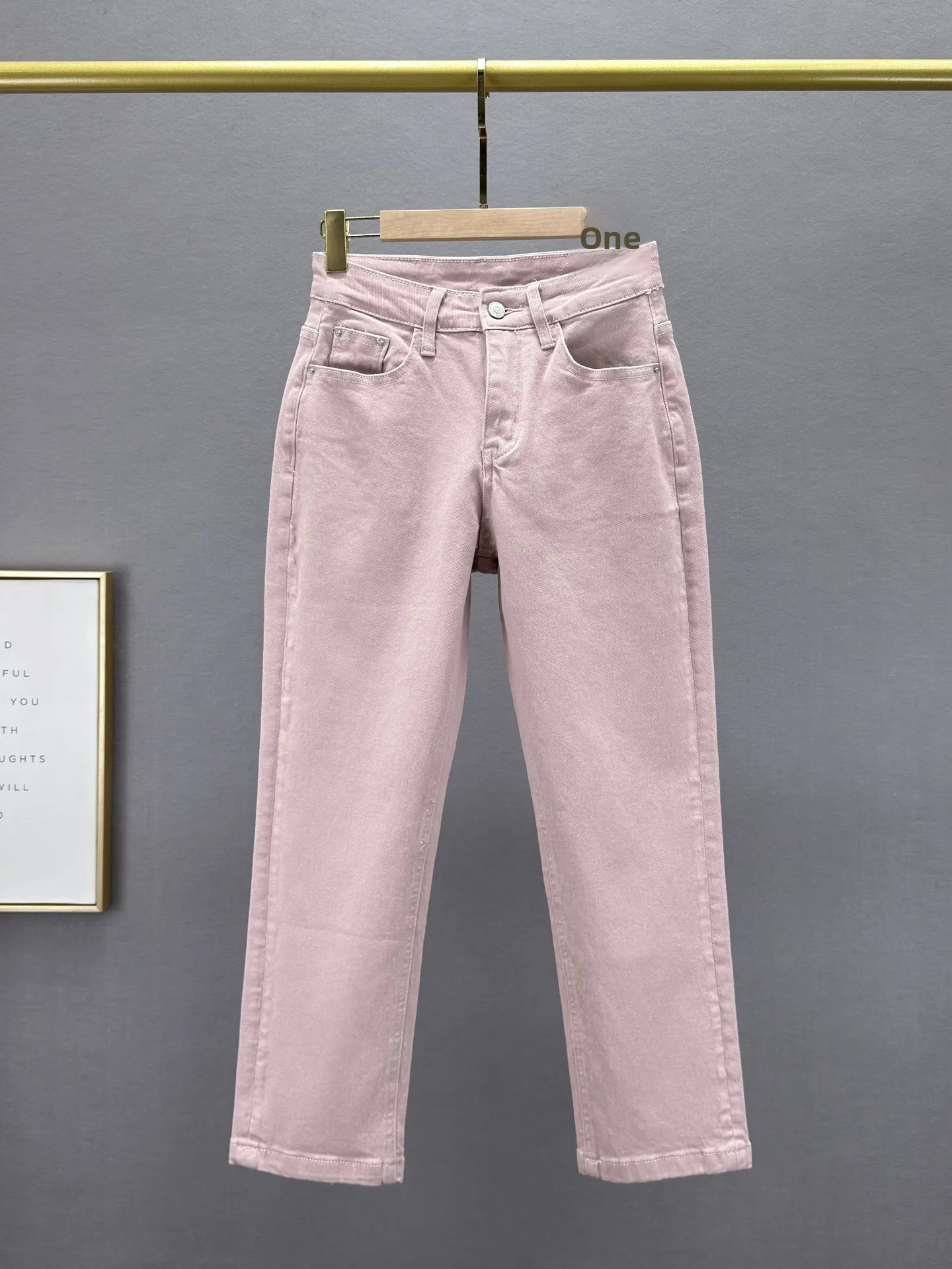 

Женские джинсы с высокой талией, облегающие, весна-лето, новые, эластичные, 8-секционные, в стиле «сигареты», универсальные, мягкие, удобные