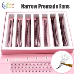 1000 Sharp Narrow Stem Premade Fans Eyelash Extension 3D 5D 6D 8D 10D Thin Pointy Base Russian Fans Ready Russian Volume Eyelash