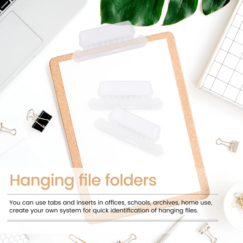 

120 Sets 2 Inch Hanging Folder Tabs And Inserts For Quick Identification Of Hanging Files Hanging File Inserts A