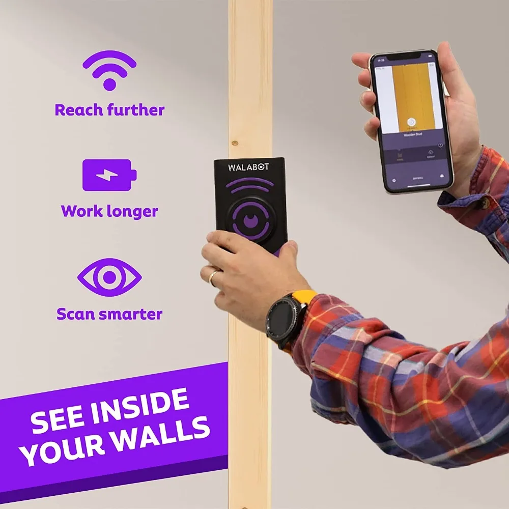 Visual Stud Finder Wall Scanner for Drywall. Detects Wood  Metal Studs, Plastic Metal Pipes