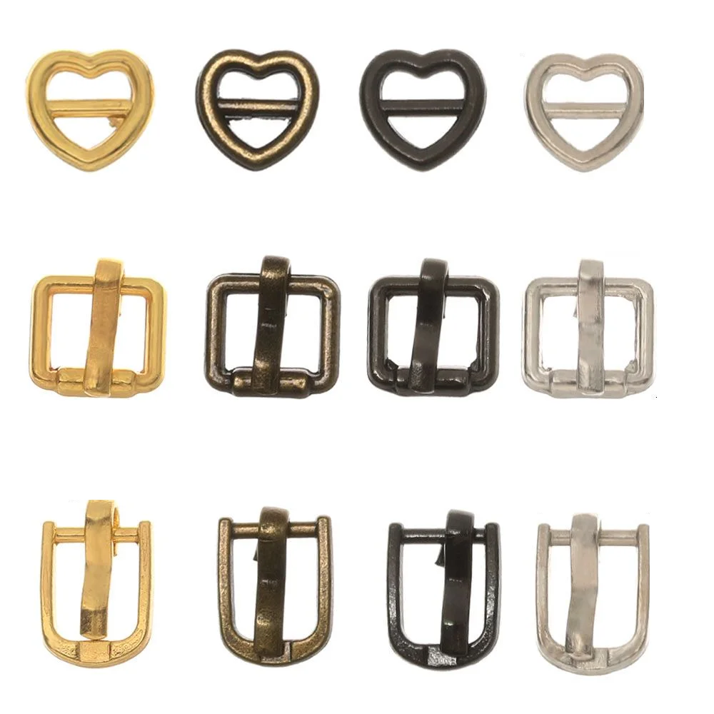 20PCS 3/5mm Mini Heart Shaped Doll Bag Buckles Tri-glide Buckle Belt Doll Buckle Clothes Shoes Toys & Hobbies Accessories