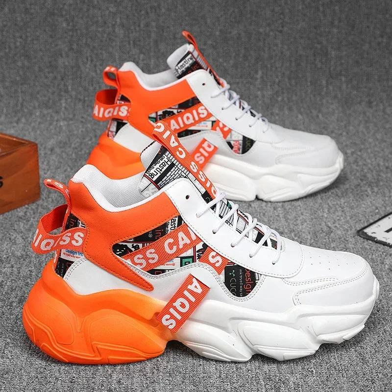 Breathable Comfortable Shoes for Men No Slip Korea Style Sneakers for Men Trendy Causal Men Shoes Height Sneakers for Male 2024