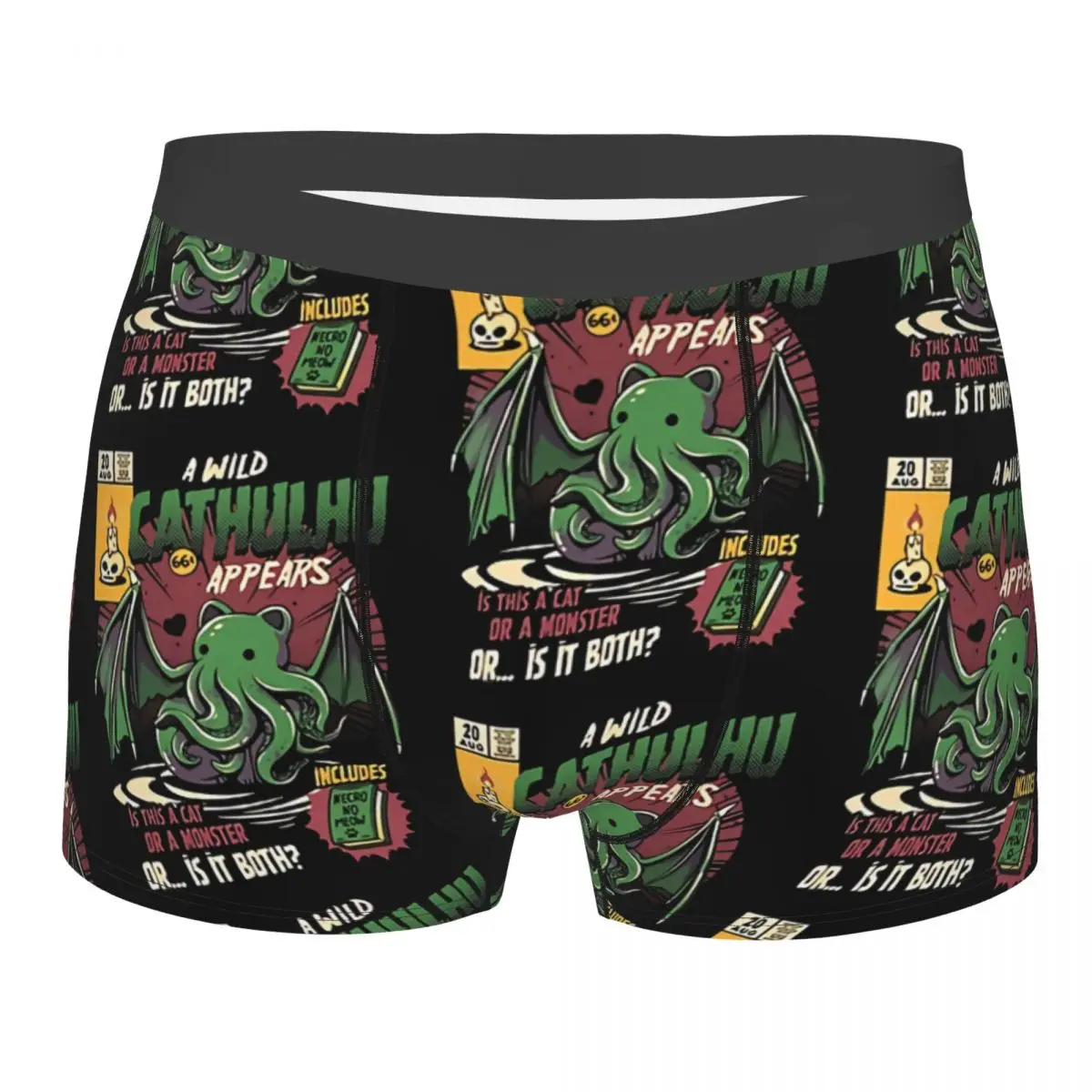 Manga Man's Boxer Briefs Underwear Cthulhu Mythos Highly Breathable High Quality Birthday Gifts