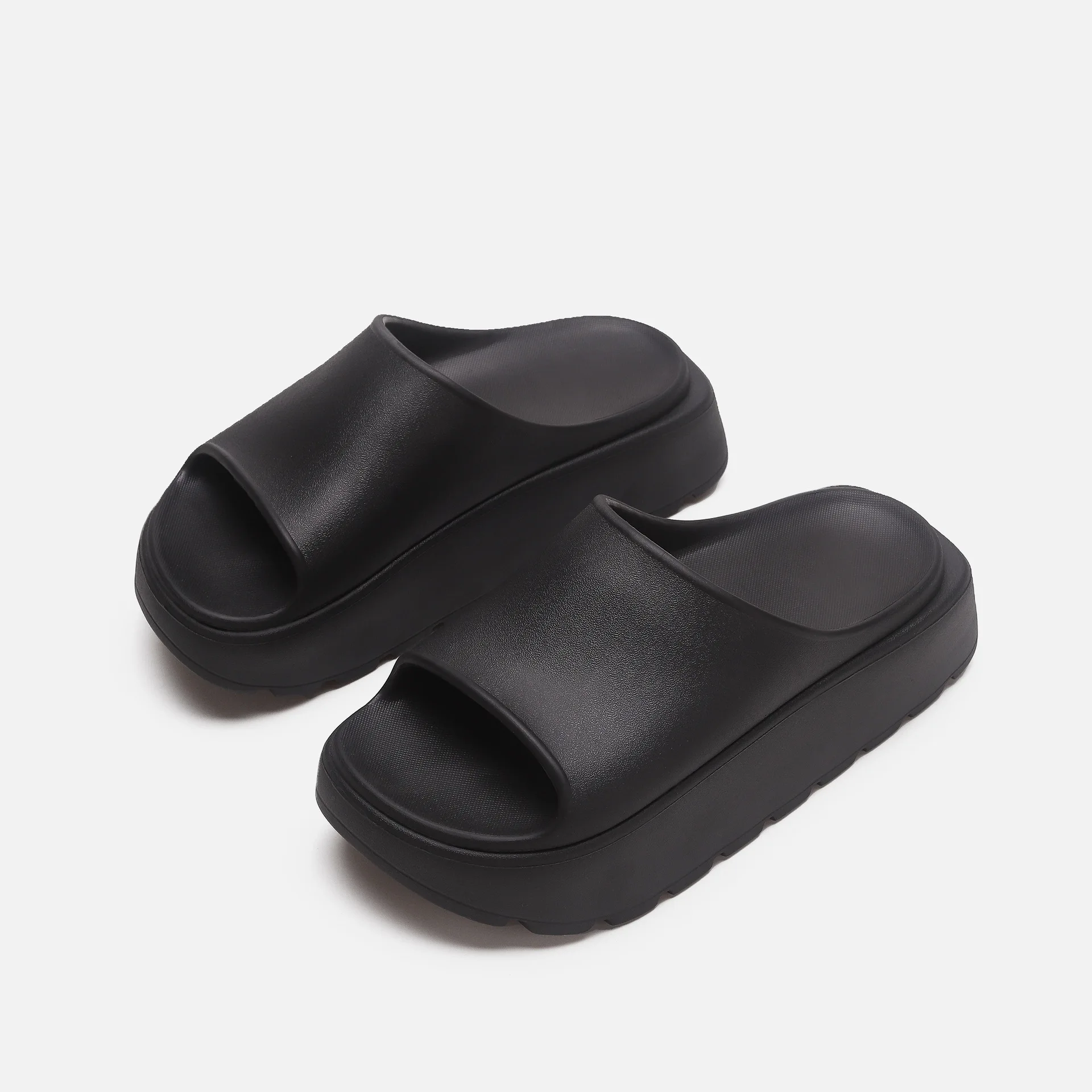 Women Summer Slippers Thick Sole Ladies Platform Street Sandals Solid Color Anti-slip Fashion Slides Girls Beach Shoes