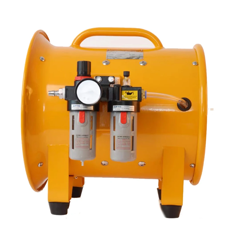 

12-дюймовый взрывозащищенный пневматический вентилятор, Портативный Мобильный пневматический вытяжной вентилятор