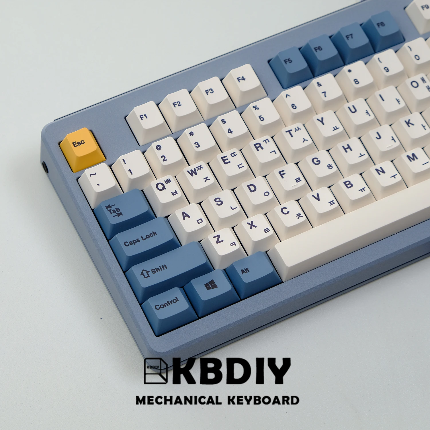 KBDiy 145 Tasten/Set PBT Aprikose Gelbe Tastenkappe Koreanisches Kirschprofil Tastenkappen für mechanische Tastatur 7U DIY Custom für GMK67 GMK75 – Detail 12
