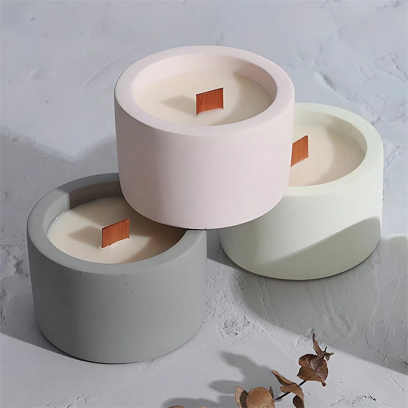 Zylinder Kerze Tasse Silikon Form DIY Sukkulenten Blumentopf Zement Gips Form Kerze Container Herstellung Lagerung Box Harz Form