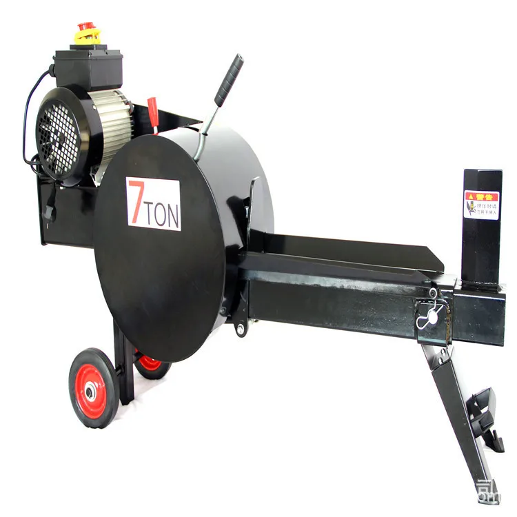 Electric Hydraulic Wood Splitter 7 Tons Household Wood Splitter, Round Wood Splitter