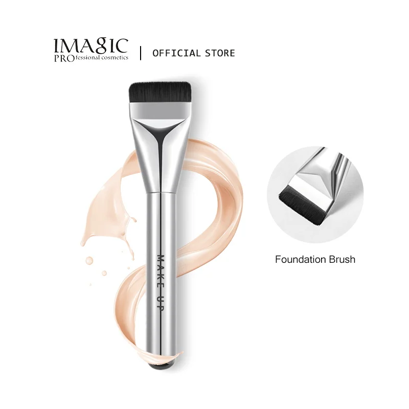 IMAGIC Ultra Thin Foundation Brush Lightweight and Thin Face Contour Brush Flat Contour Brush Blending Foundation Cream Makeup