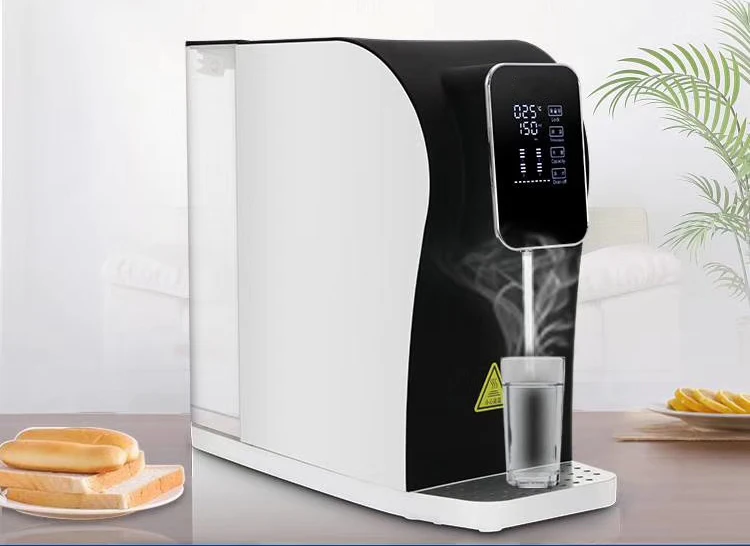 China Desktop Instant Hot Machine Table Top Plastic Electric Water Dispenser With RO Filter Purifier Price