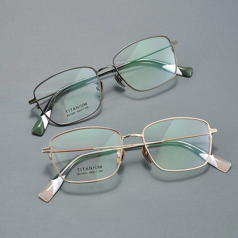 

Exquisite Details Fashion Square Alloy glasses frame men women optical Myopia Presbyopia prescription Lenses attachment eyewear