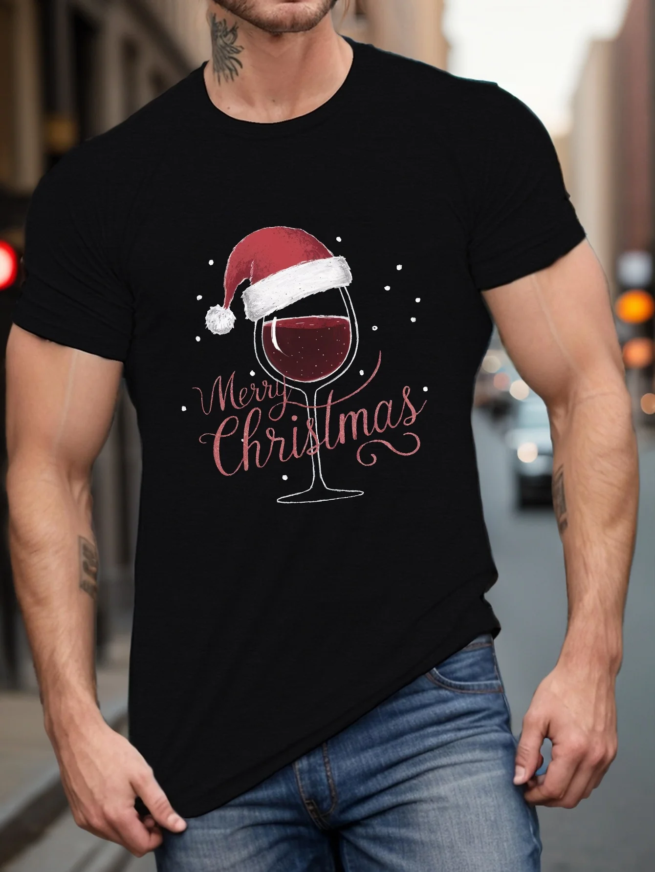 

Unisex "Most Likely to Get Run Over by a Reindeer" Christmas Tee, 100% Cotton SS, S-XXXL, Loose Fit Festive Wear