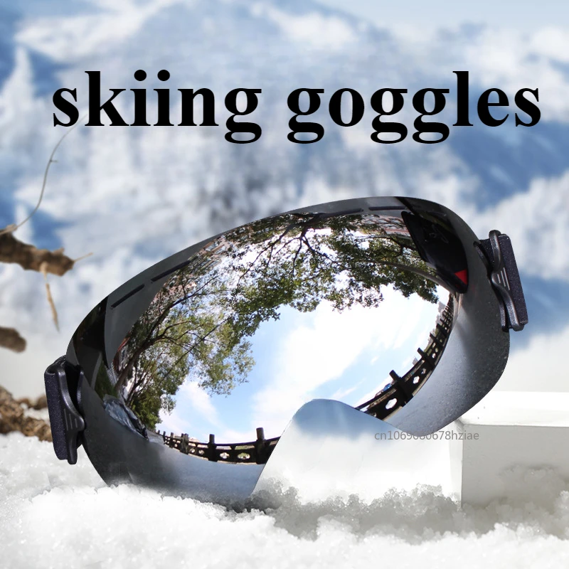 Ultra-light Anti-fog Frameless Skiing Glasses Large Spherical Single-layer Professional Ski Goggles UV400 Winter Snow Eyewear