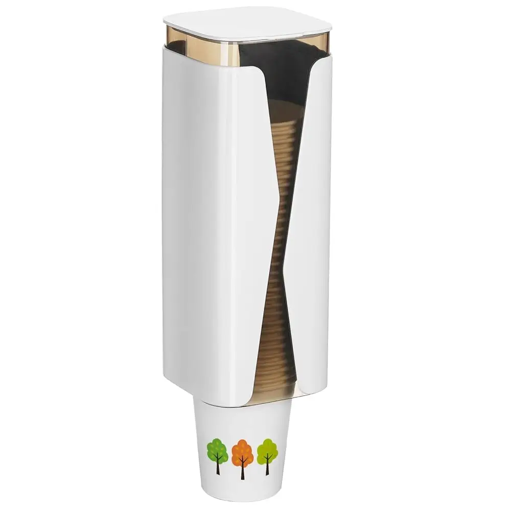 

Диспенсер для стаканов, настенный держатель для стаканов для ополаскивателя для рта, подходит для одноразовых стаканов объемом 4-6 унций, выдвижной держатель для стаканов для кулера с водой