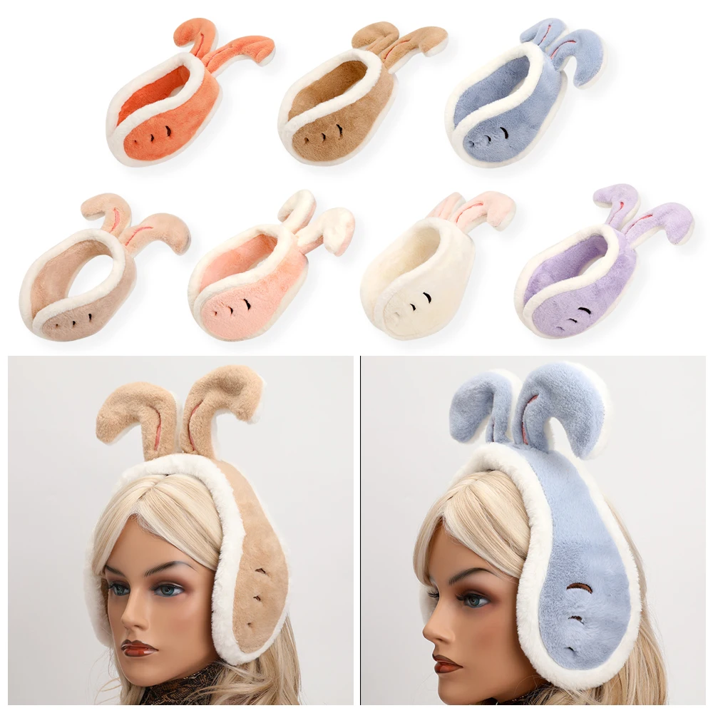 الإبداعية أرنب الأذن الدافئة غطاء للأذنين العصابات الشعر الباردة حماية غطاء للأذن لينة الدفء يندبروف غطاء الأذن الكبار/ #3