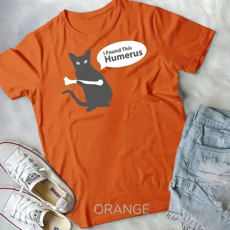 X Ray Radiology Tech Halloween Cat I Found This Humerus Unisex T shirt