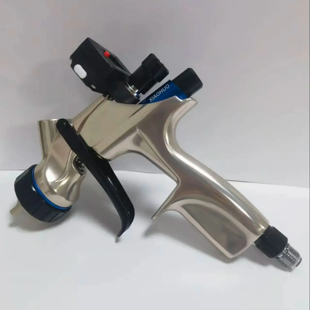 

Бестселлер DV3-B2+ серебристый цифровой аэрограф с подачей воздуха, 20.29 унций, 600 мл, HVLP-пистолет для распыления с соплом до 1.3 мм для автомобилей