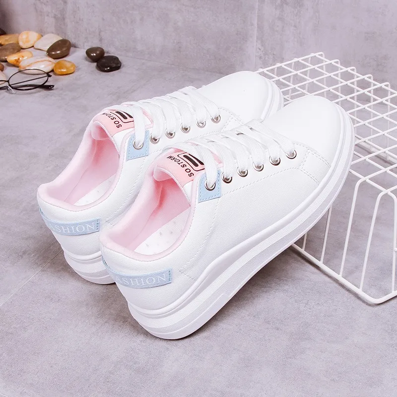 

New Women's Casual Shoes Breathable Platform Sneakers 2024 Hot Sale Flat bottom Vulcanize Shoes Zapatillas De Mujer