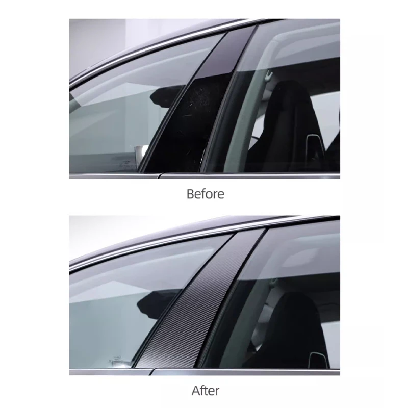 Applicable to 21-24model year Zeekr001 b-pillar scratch resistant stickers, b-pillar film protective stickers, appearance modifi