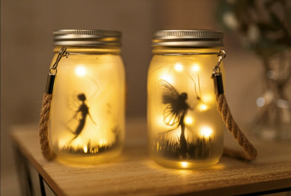 1pc Solar Fairy Lantern Outdoor Hanging Frosted Glass Mason Jar Fairy Lights Solar Garden lights Waterproof LED Solar Light