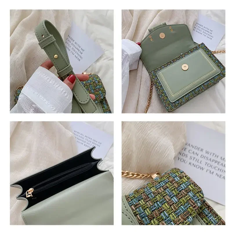 Wide Strap Shoulder Bags for Women 2022 New Designer Lady Handbags and Purses Fashion Chain Messenger Crossbody Bags Fanny Pack