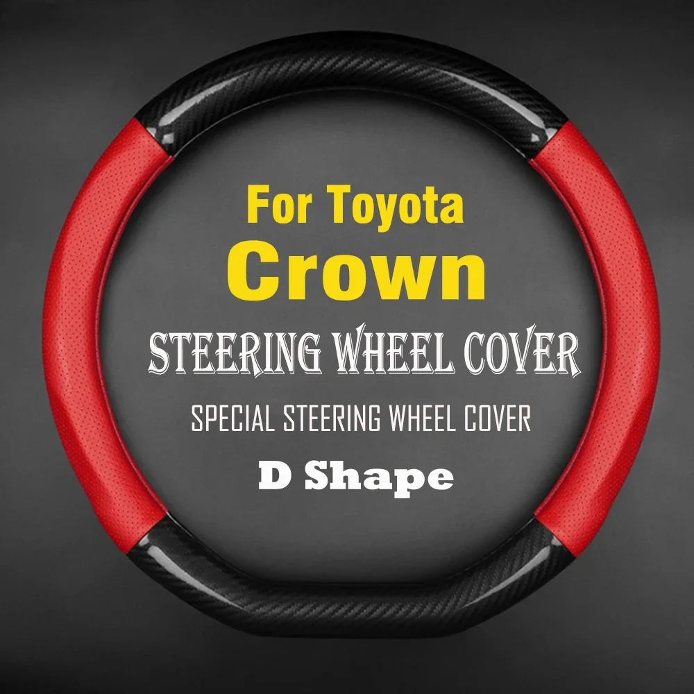 Steering Wheel Cover Wrap Breathable Steering Covers Without Inner Ring Car Accessories For Toyota Crown ESTATE