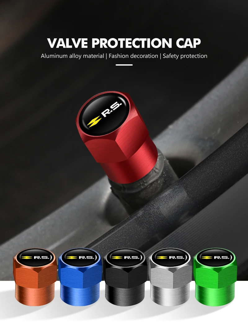 Bouchon de Valve d'air de voiture en métal Renaul, couvercle de Protection anti-poussière RS Sport Megane 3 4 2 Clio 5 lignes Sandero Scenic Logan