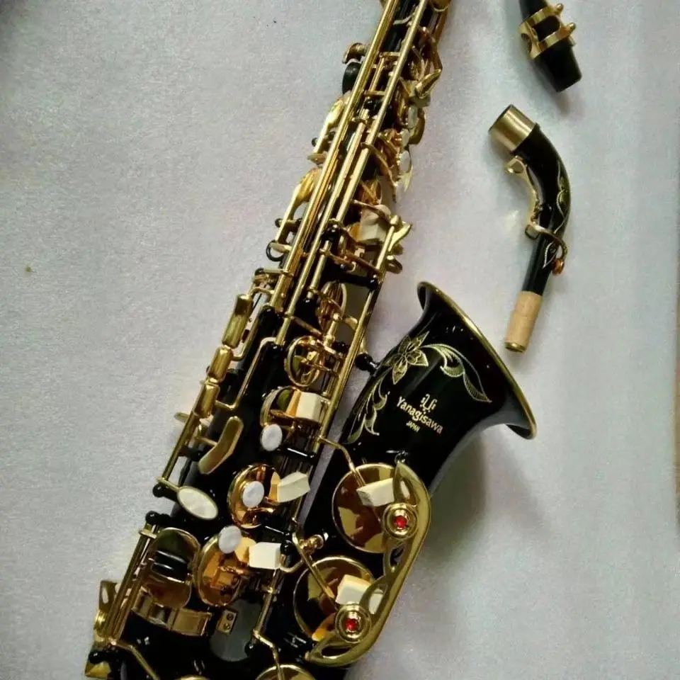 Western instrument saxophone Liuze A991 mid-range saxophone black gold mouth gold key customized special promotion