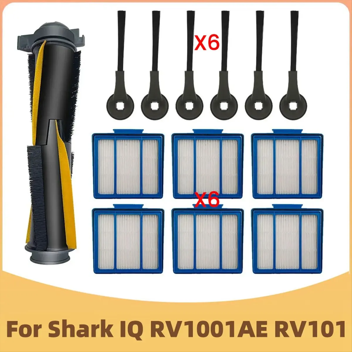 13PCS Vacuum Brush Filter for IQ RV1001AE RV101 Replacement Accessories Efficient Household Cleaning Accessories [BWASCLIM]