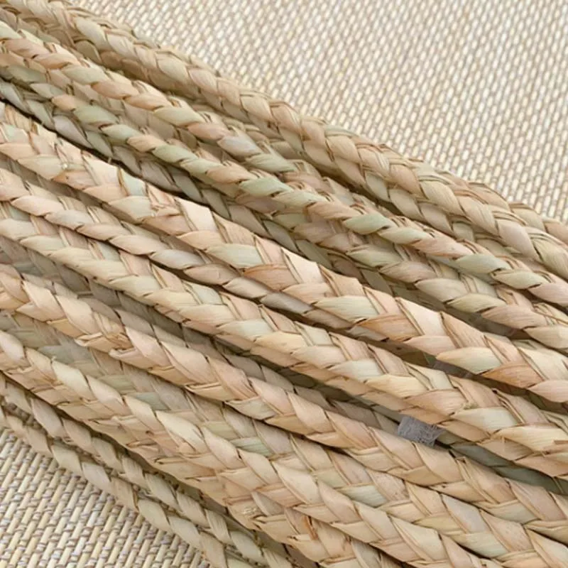 25 Meters Natural Calamus Grass Rope Handmade Weaving Straw Material Rattan Braids Knit Repair Chair Cup Bowl Basket Decoration