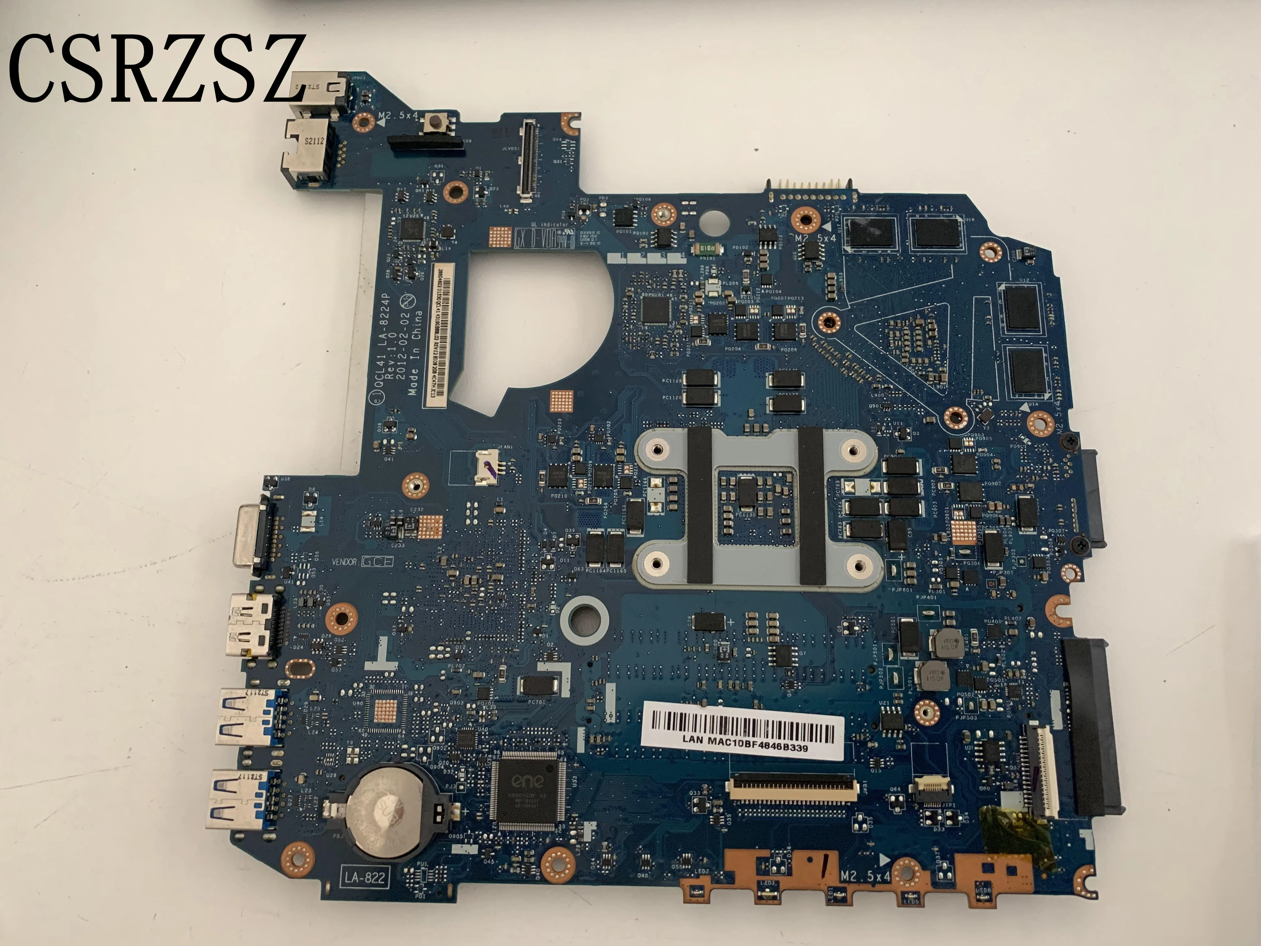 CSRZSZ High quality For ASUS K45VD Laptop motherboard  QCL41 LA-8224P Test all functions