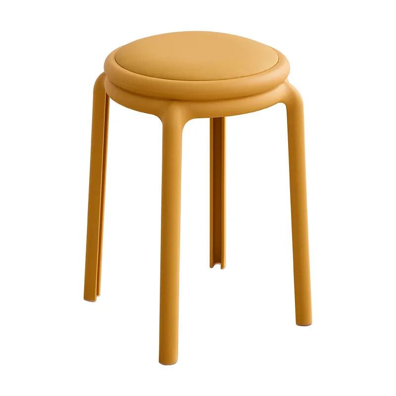 

Yjq plastic stool can be stacked modern simple home living room dining room round stool soft bag