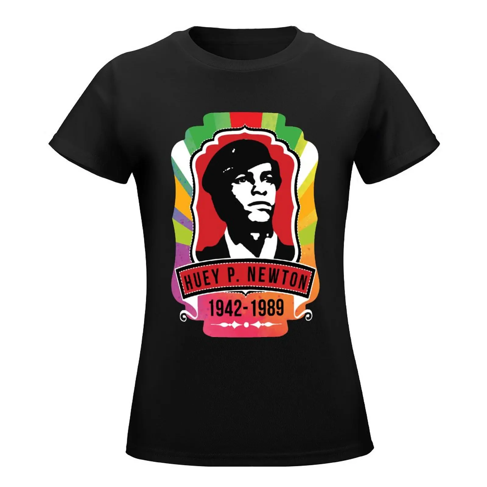 Huey P. Newton T-Shirt korean fashion vintage clothes aesthetic clothes Female clothing Women clothes