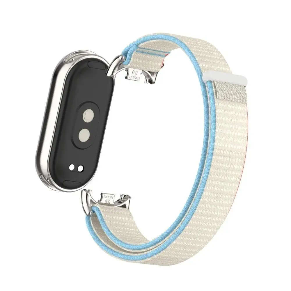 Atmungsaktives Nylonarmband für Xiaomi Mi Band 10 9 8 Armband Metallkopfpartikel für MiBand 10 9 8 NFC-Uhrenarmband-Zubehör