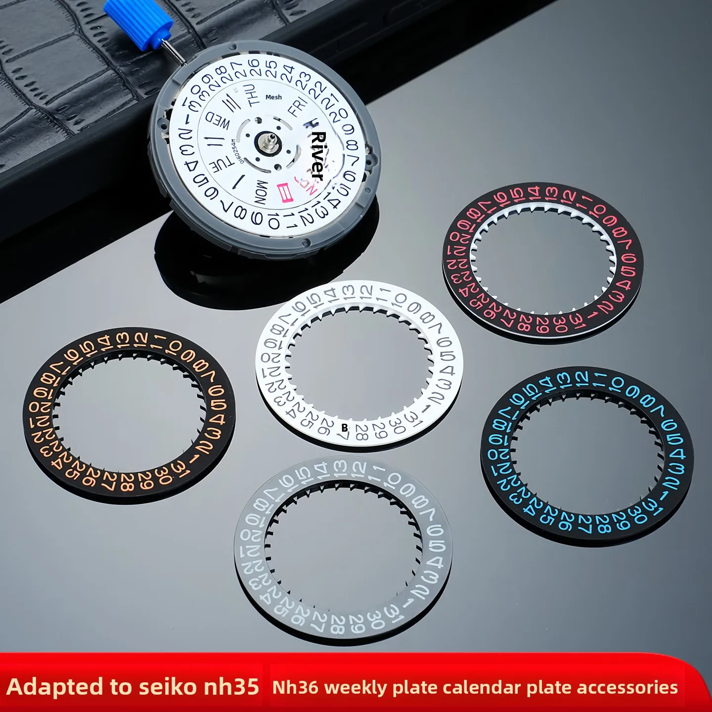 Mod For Seiko N34 NH35 NH36 Luminous Watch Calendar Date Dial Wheel 4R Movement SKX009 SKX007 Automatic Mechanical Repair Tools
