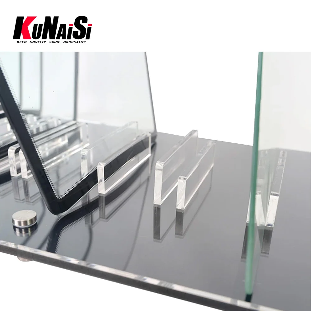 KUNAISI Car Film Glass Testing Show Thick Acrylic Base Car Rack Window Solar Tint Film Automobile Display Model