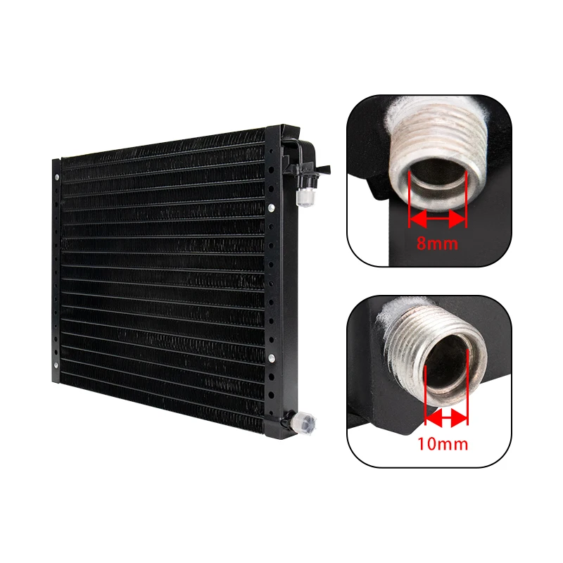 내구성 있는 알루미늄 에어컨 콘덴서 (14x18x32) - 트럭/공사 차량용 중형, 클래식 자동차 튜닝용 범용 업그레이드