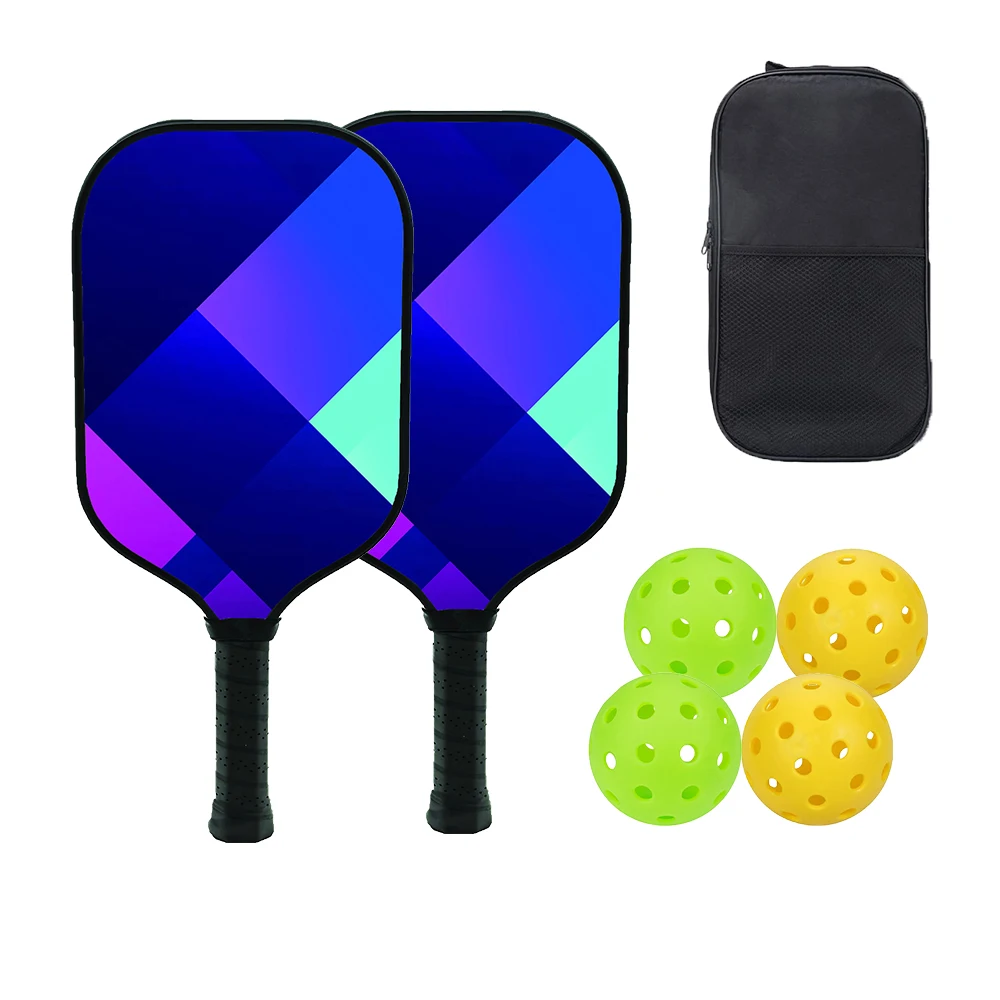 Pickleball Paddles USAPA Approved Set Rackets Thermoformed Lightweight Core 4 Balls Racquet Cover Carrying Bag Gift Outdoor