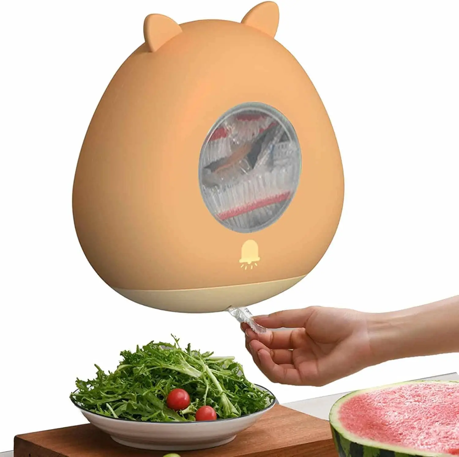 

Cling Film Sleeve , 100 Psc Wrap , Food Wrap Cling Film Organizer, Food Film Dispenser Wall Mounted, Reusable Wrap , Light Ye