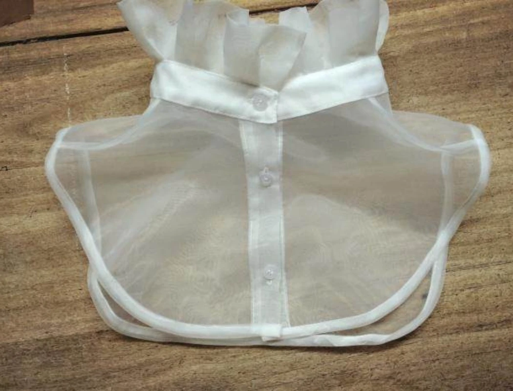 

Воротник-стойка Eugen, кружевной, имитация воротника, черно-белый, в стиле рубашки, ретро-воротник для свитера, осенне-зимние воротники-накладки